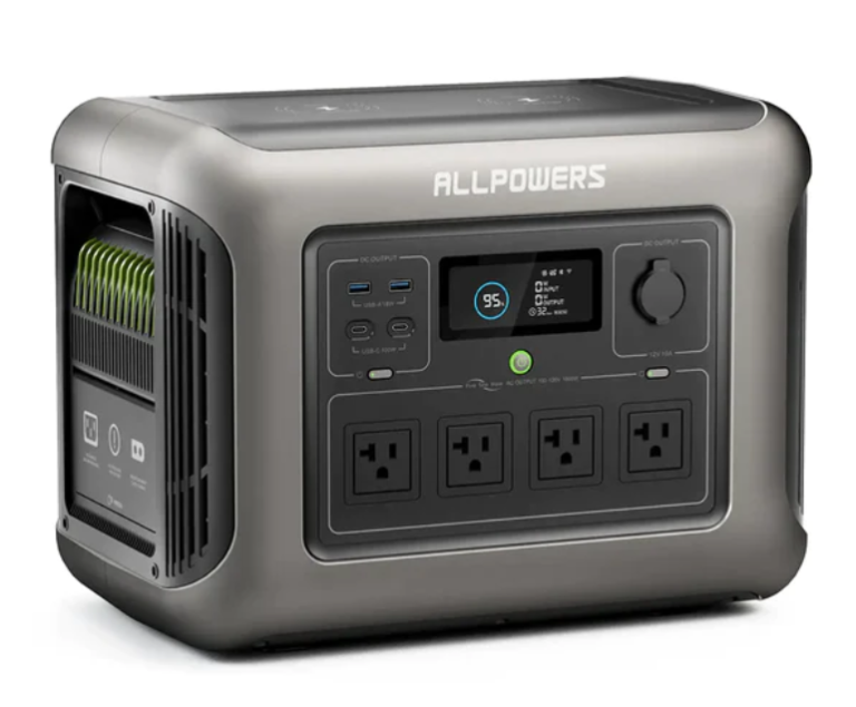 ALLPOWERS R1500 LITE - Centrale électrique Portable 1152Wh, Batterie LFP, 1600W, Charge Rapide, Fonction UPS - Pour Camping, Panne